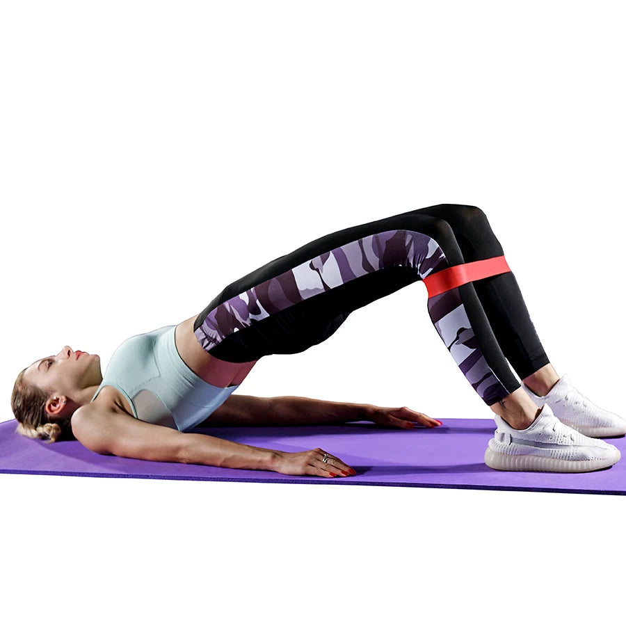 Yoga Sport Exercise Elastic Fitness Bands Ideal for Home 5 Different Levels Resistance Bands Pilates Crossfit Workout Equipment